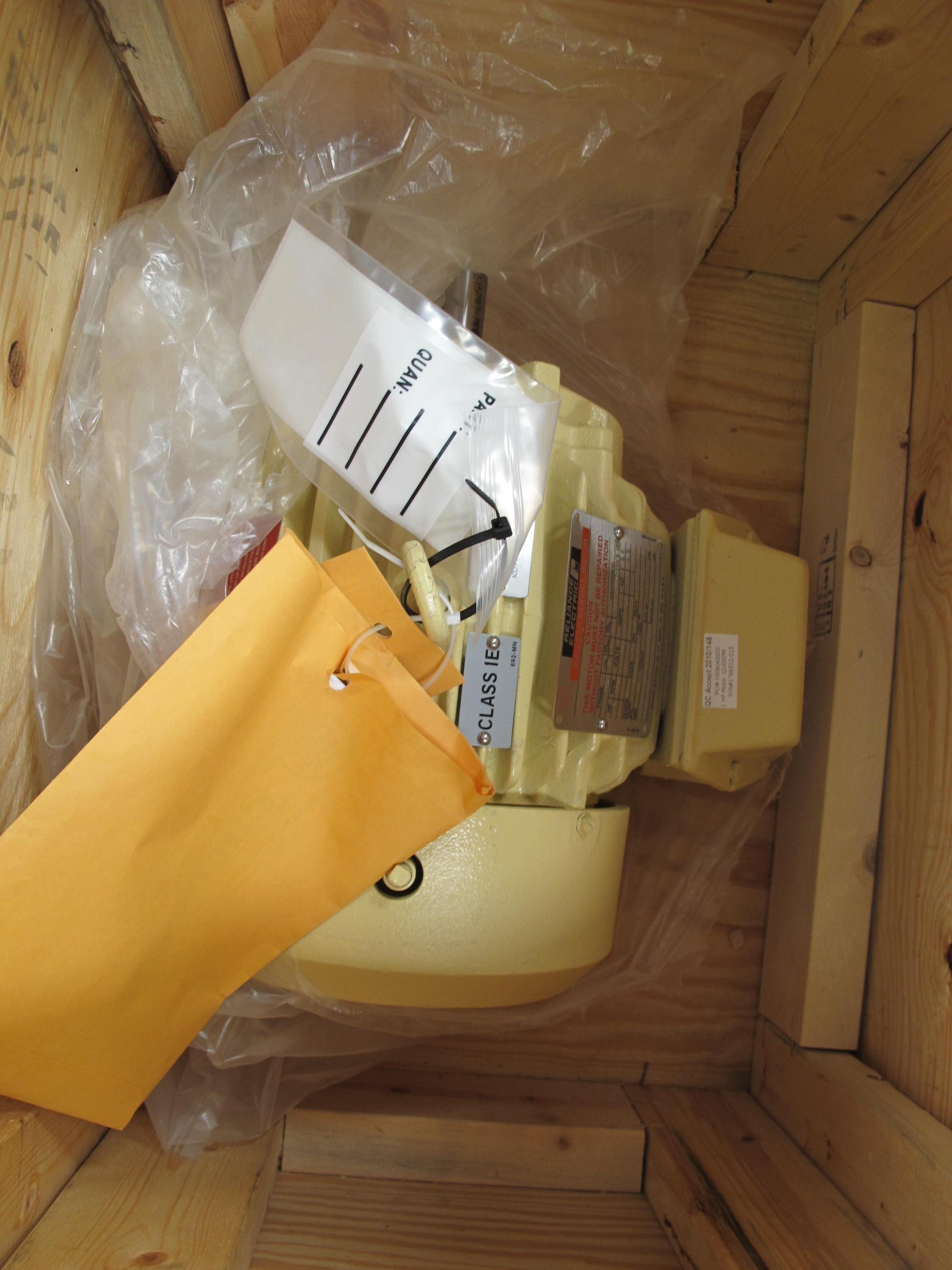 MOTOR, ELECTRIC TYPE, 1.0 HORSEPOWER, 460VAC ELEC RATING, 1200 RPM, 182T FRAME, 1.75 FULL LOAD AMPS, TEFC-XT ENCLOSURE, 1.0 SERVICE FACTOR. NEMA DESIGN B, NEMA CODE K, H/RH INSULATION. FULL LOAD CURRENT NOT TO EXCEED 110% OF NAMEPLATE AT 515 VOLTS. MOTOR TO HAVE OVERSIZED F1 JUNCTION BOX. MOTOR SHALL ACCELERATE TO FULL SPEED UNDER FULL LOAD CONDITION IN LESS THAN 5 SEC- ONDS AT 75, PART # 1706512-015 (W-44) LOADING & HANDLING FEE $15-